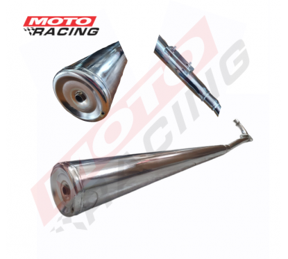 ESCAPE HONDA BIZ SOPORTE C/ TORNILLO CROMADO MOTORACING