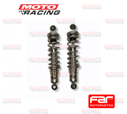 AMORTIGUADOR TRASERO HONDA CG 125 TUNNING 280mm CROMADO