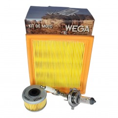 KIT SERVICE TORNADO (FILTRO AIRE-ACEITE,BUJIA,LAMPARA) WEGA