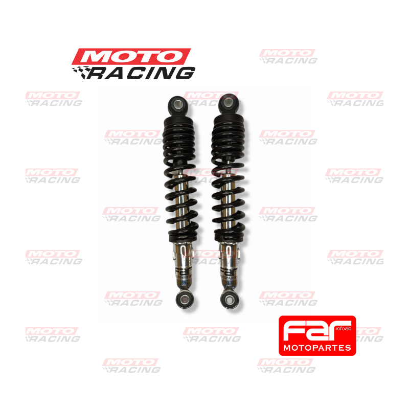 AMORTIGUADOR TRASERO ZANELLA RX 150 -  MONDIAL RD 150 NEGRO