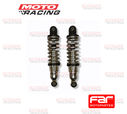 AMORTIGUADOR TRAS HONDA BIZ C-100 TUNNING 247mm CROMADO