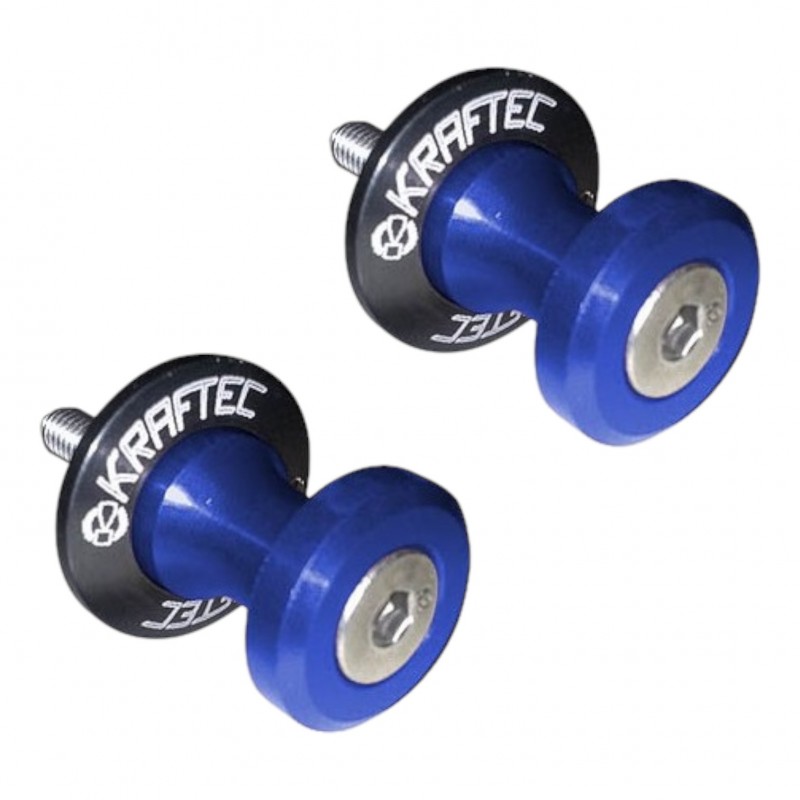 SPOOLS TRAS P/CABALLETE UNIVERSAL ALUMINIO 6x1mm AZUL (KRAFTEK)