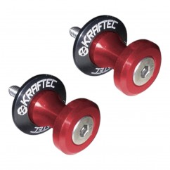 SPOOLS TRAS P- CABALLETE UNIVERSAL ALUMINIO 6x1mm ROJO (KRAFTEK)