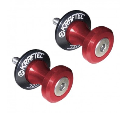 SPOOLS TRAS P- CABALLETE UNIVERSAL ALUMINIO 6x1mm ROJO (KRAFTEK)