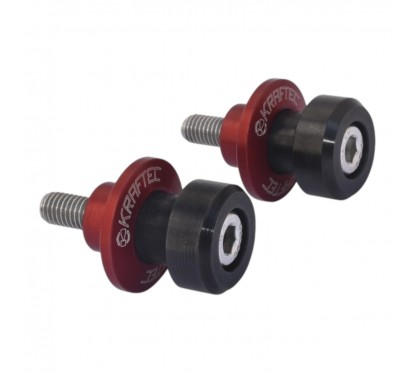 SPOOLS TRAS P- CABALLETE UNIV. ALUMINIO 8x1.25mm ROJO (KRAFTEK)