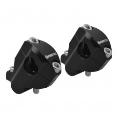 SOPORTE MANUBRIO ELEVA Y RETRASA UNIVERSAL 22mm NEGRO (KRAFTEK)