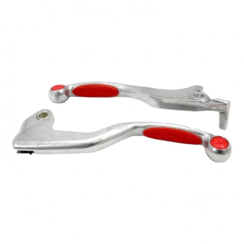 MANIJA FRENO Y EMBRAGUE HONDA XR 250 TORNADO-  FALCON GRIP ROJO
