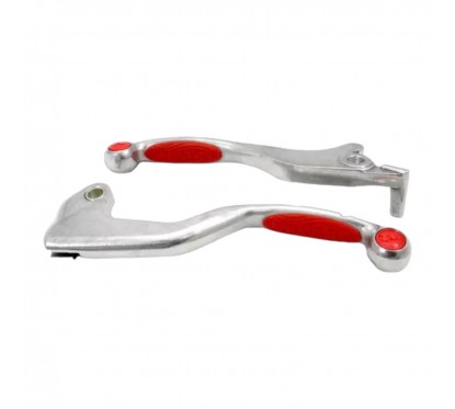 MANIJA FRENO Y EMBRAGUE HONDA XR 250 TORNADO-  FALCON GRIP ROJO