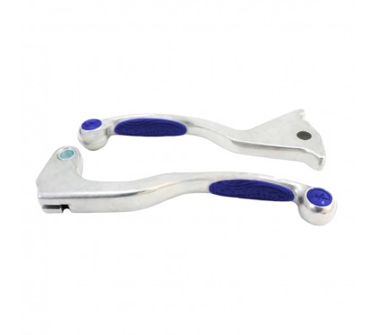 MANIJA FRENO Y EMBRAGUE YAMAHA XTZ 125 14- 18 GRIP AZUL (WIR)