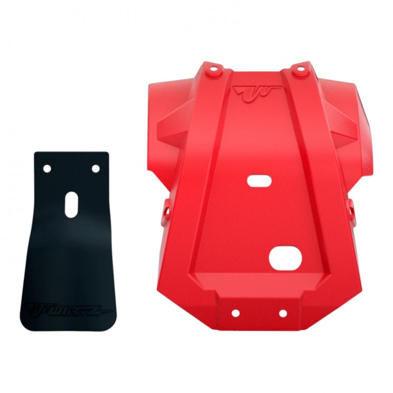 CUBRE CARTER HONDA XR 250 TORNADO C- CUBRE BIELETA ROJO (WIRTZ)
