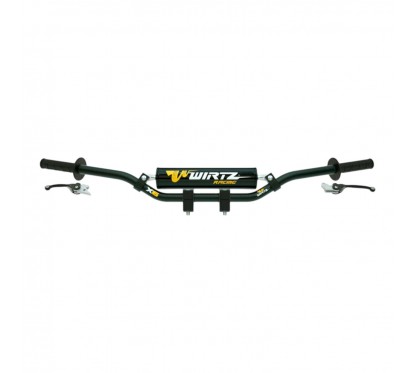 PACK TORNADO MANUBRIO X6 NEGRO+MANIJA REB+PUÑOS NEGRO (WIRTZ)