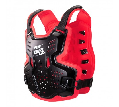 PECHERA ELEVATE NEGRO- INTERIOR ROJO (WIRTZ)