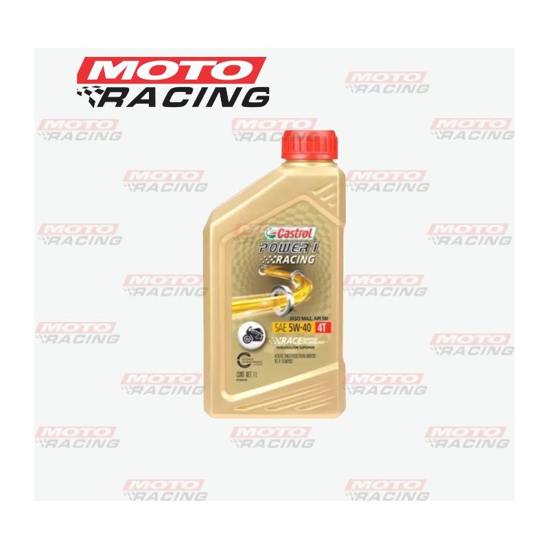 ACEITE POWER 1 RACING 100% SINTETICO 5w40 4T (CASTROL)